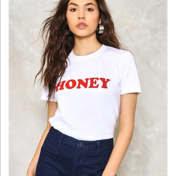 Nasty Gal Tops - HONEY TSHIRT